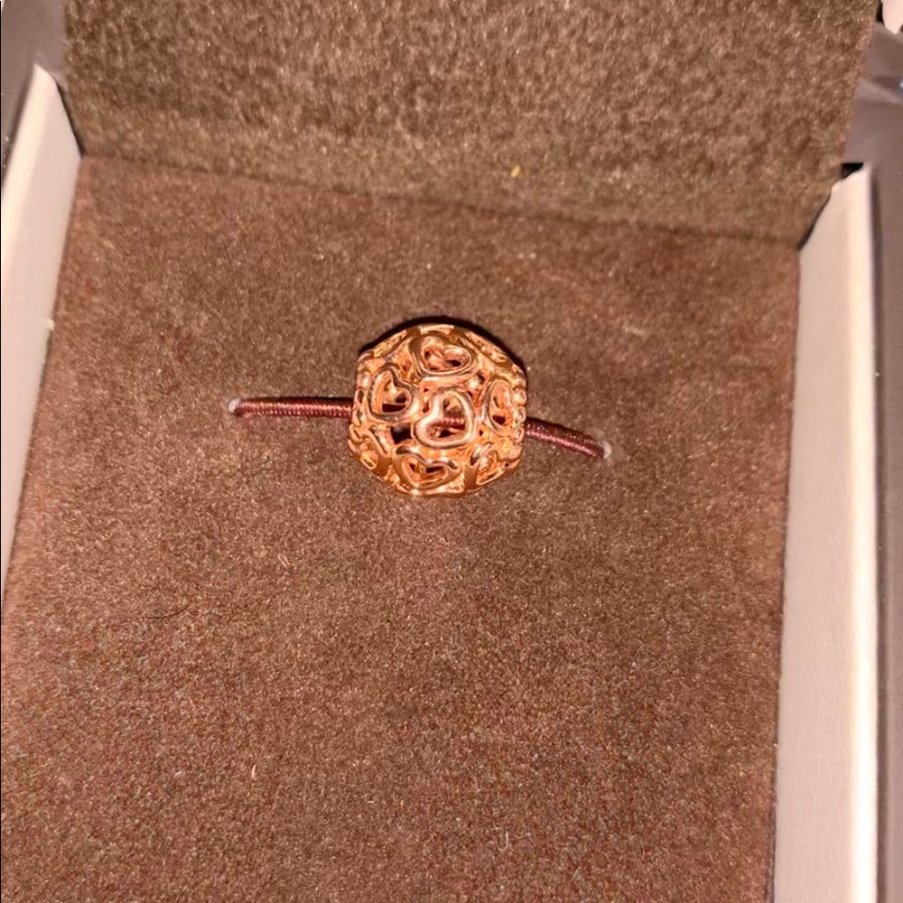 PANDORA Rose Gold Heart Charm